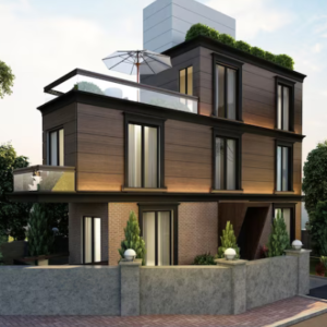 Sobrado com home office e quarto no térreo